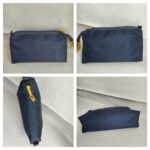 Moschino Small Pouch Navy Blue Nylon with Gold Hardware #ROCC-11 - Image 3