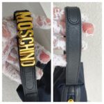 Moschino Small Pouch Navy Blue Nylon with Gold Hardware #ROCC-11 - Image 23