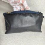 Moschino Small Pouch Navy Blue Nylon with Gold Hardware #ROCC-11 - Image 19