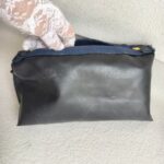 Moschino Small Pouch Navy Blue Nylon with Gold Hardware #ROCC-11 - Image 18