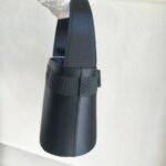 S Ferragamo Vintage Vara Bow Bucket Black Satin with Gold Hardware #ROYR-12 - Image 8