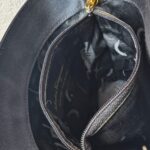 S Ferragamo Vintage Vara Bow Bucket Black Satin with Gold Hardware #ROYR-12 - Image 26