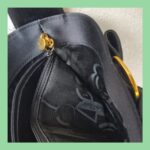 S Ferragamo Vintage Vara Bow Bucket Black Satin with Gold Hardware #ROYR-12 - Image 22