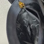 S Ferragamo Vintage Vara Bow Bucket Black Satin with Gold Hardware #ROYR-12 - Image 24