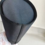 S Ferragamo Vintage Vara Bow Bucket Black Satin with Gold Hardware #ROYR-12 - Image 12