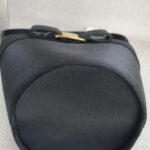 S Ferragamo Vintage Vara Bow Bucket Black Satin with Gold Hardware #ROYR-12 - Image 11