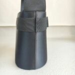 S Ferragamo Vintage Vara Bow Bucket Black Satin with Gold Hardware #ROYR-12 - Image 6