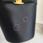 S Ferragamo Vintage Vara Bow Bucket Black Satin with Gold Hardware #ROYR-12 - Image 4