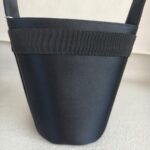 S Ferragamo Vintage Vara Bow Bucket Black Satin with Gold Hardware #ROYR-12 - Image 5