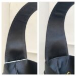 S Ferragamo Vintage Vara Bow Bucket Black Satin with Gold Hardware #ROYR-12 - Image 20