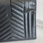 Saint Laurent Envelope Flap Wristlet Pouch Black Leather with Gold Hardware #ROKU-1 - Image 6
