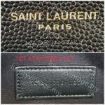 Saint Laurent Envelope Flap Wristlet Pouch Black Leather with Gold Hardware #ROKU-1 - Image 15