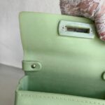 Salvatore Ferragamo Vintage Gancini Mint Green Rubber with Silver Hardware #ROCT-1 - Image 22