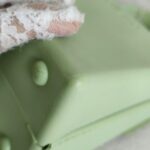 Salvatore Ferragamo Vintage Gancini Mint Green Rubber with Silver Hardware #ROCT-1 - Image 12