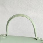 Salvatore Ferragamo Vintage Gancini Mint Green Rubber with Silver Hardware #ROCT-1 - Image 17
