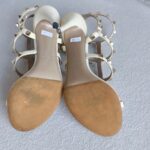 Valentino Rockstud Heel Size 39 Cream Leather Shoes #ROYL-3 - Image 14