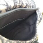 C.Dior Medium Dior Bobby Bag Blue/Black Oblique Jacquard Canvas with Leather and Gold Hardware #RORT-8 - Image 26