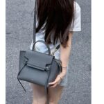 Celine Mini Belt Bag Grey Pebble Leather with Gold Hardware #RTKU-1 - Image 25