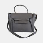 Celine Mini Belt Bag Grey Pebble Leather with Gold Hardware #RTKU-1