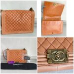 Chanel Boy Flap Brown Aged Calfskin with Antique Gold Hardware #ROTY-4 - Image 2
