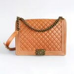 Chanel Boy Flap Brown Aged Calfskin with Antique Gold Hardware #ROTY-4 - Image 3