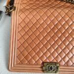 Chanel Boy Flap Brown Aged Calfskin with Antique Gold Hardware #ROTY-4 - Image 4