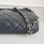 Chanel Classic Jumbo Double Flap Bag Black Grained Calfskin with Silver Hardware #RTOT-1 - Image 12