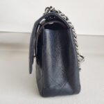 Chanel Classic Jumbo Double Flap Bag Black Grained Calfskin with Silver Hardware #RTOT-1 - Image 7