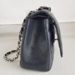 Chanel Classic Jumbo Double Flap Bag Black Grained Calfskin with Silver Hardware #RTOT-1 - Image 8