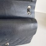 Chanel Classic Jumbo Double Flap Bag Black Grained Calfskin with Silver Hardware #RTOT-1 - Image 22