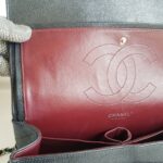Chanel Classic Jumbo Double Flap Bag Black Grained Calfskin with Silver Hardware #RTOT-1 - Image 24