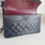 Chanel Classic Jumbo Double Flap Bag Black Grained Calfskin with Silver Hardware #RTOT-1 - Image 26