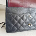 Chanel Classic Jumbo Double Flap Bag Black Grained Calfskin with Silver Hardware #RTOT-1 - Image 27