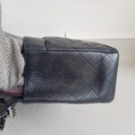 Chanel Classic Jumbo Double Flap Bag Black Grained Calfskin with Silver Hardware #RTOT-1 - Image 9