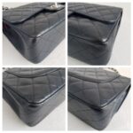 Chanel Classic Jumbo Double Flap Bag Black Grained Calfskin with Silver Hardware #RTOT-1 - Image 15