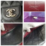 Chanel Classic Jumbo Double Flap Bag Black Grained Calfskin with Silver Hardware #RTOT-1 - Image 17