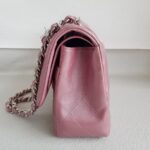 Chanel Classic Jumbo Double Flap Bag Dusty Rose Pink Lambskin with Silver Hardware #RSCL-1 - Image 7