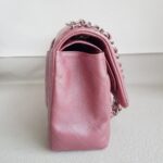 Chanel Classic Jumbo Double Flap Bag Dusty Rose Pink Lambskin with Silver Hardware #RSCL-1 - Image 8