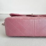 Chanel Classic Jumbo Double Flap Bag Dusty Rose Pink Lambskin with Silver Hardware #RSCL-1 - Image 9
