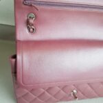 Chanel Classic Jumbo Double Flap Bag Dusty Rose Pink Lambskin with Silver Hardware #RSCL-1 - Image 19