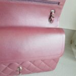 Chanel Classic Jumbo Double Flap Bag Dusty Rose Pink Lambskin with Silver Hardware #RSCL-1 - Image 20