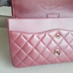 Chanel Classic Jumbo Double Flap Bag Dusty Rose Pink Lambskin with Silver Hardware #RSCL-1 - Image 21
