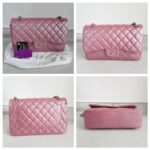 Chanel Classic Jumbo Double Flap Bag Dusty Rose Pink Lambskin with Silver Hardware #RSCL-1 - Image 2