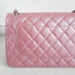 Chanel Classic Jumbo Double Flap Bag Dusty Rose Pink Lambskin with Silver Hardware #RSCL-1 - Image 5