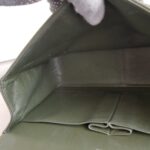 Chanel Classic Jumbo Double Flap Bag Olive Green Grained Calfskin with Silver Hardware #RKUC-2 - Image 26