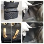 Chanel Classic Jumbo Single Flap Bag Black Grained Calfskin with Gold Hardware #RSLT-1 - Image 24