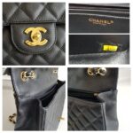 Chanel Classic Jumbo Single Flap Bag Black Grained Calfskin with Gold Hardware #RSLT-1 - Image 25