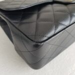 Chanel Classic Jumbo Single Flap Bag Black Grained Calfskin with Gold Hardware #RSLT-1 - Image 15