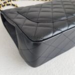 Chanel Classic Jumbo Single Flap Bag Black Grained Calfskin with Gold Hardware #RSLT-1 - Image 17