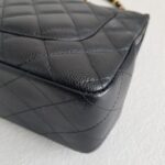 Chanel Classic Jumbo Single Flap Bag Black Grained Calfskin with Gold Hardware #RSLT-1 - Image 18